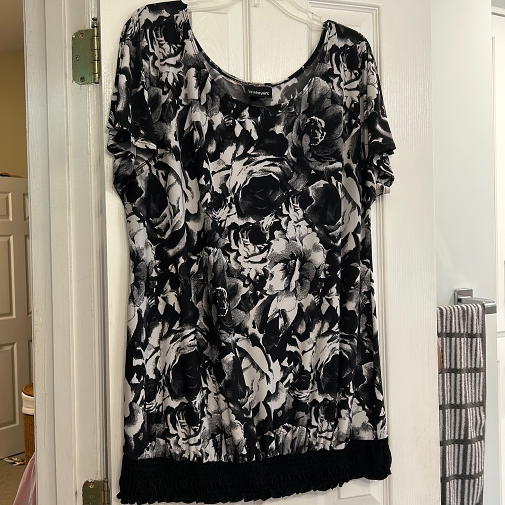Lane Bryant floral banded tunic top 18/20